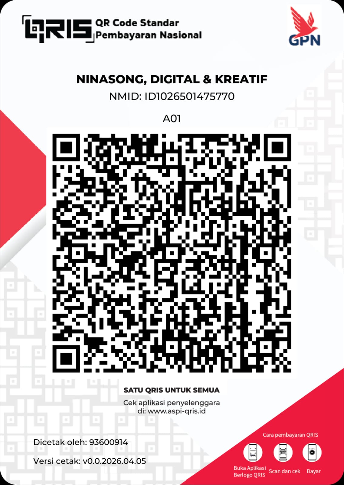 QRIS payment code